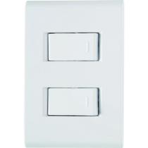 Conjunto 4" X 2" de 1 Interruptor Simples 10a 250v + 1 Interruptor Paralelo 10a 250v - Tramontina