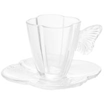 Conjunto 4 xícaras de vidro para chá Butterfly Wolff 180 ml