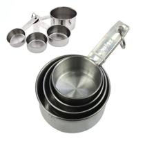 Conjunto 4 Xícaras Medidoras Inox Medidores Receitas Cozinha - Casita Conjunto 4 Xícaras Medidoras Inox Medidores Receitas Cozinha - Casita
