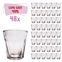 Conjunto 48 Copos Shot Vidro Tequila Cachaça Dose 45ml Bar Conjunto 48 Copos Shot Vidro Tequila Cachaça Dose 45ml Bar