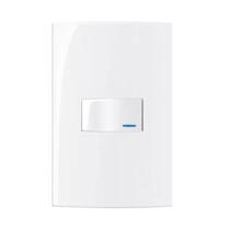 Conjunto 4x2 1 Inter Paralelo C/ Luz 10A 250V Branco SLEEK