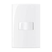 Conjunto 4x2 1 Inter Simples C/ Luz 10A 250V Branco SLEEK