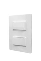 Conjunto 4X2 1 Interruptor Simples 10A + 1 Interruptor Paralelo 10A Linha Vivaz - Ilumi