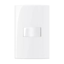 Conjunto 4x2 1 Interruptor Simples 10A 250V Branco SLEEK
