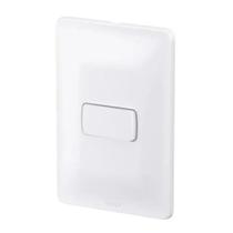 Conjunto 4x2 1 Interruptor Simples 10A 250V Branco ZEFFIA