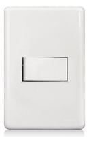 Conjunto 4x2 1 Interruptor Simples 10a 250v Horizontal Stella Steck Branco