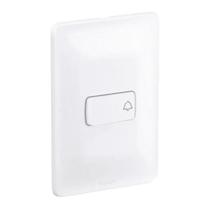 Conjunto 4x2 1 Pulsador Campainha 2A 250V Branco ZEFFIA Conjunto 4x2 1 Pulsador Campainha 2A 250V Branco ZEFFIA