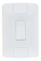 Conjunto 4x2 1 Pulsador Campainha Aria Branco 57241007