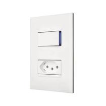 Conjunto 4x2 1 Simples + Tomada 2p+t 10a 615074bc Pial+ Conjunto 4x2 1 Simples + Tomada 2p+t 10a 615074bc Pial+