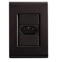 Conjunto 4x2 1 Tomada 20A 250V Preto Liz - Tramontina