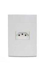 Conjunto 4x2 1 tomada 20a 2p+t 250v liz cor branco