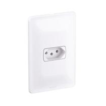 Conjunto 4x2 1 Tomada 2P+T 10A 250V Branco ZEFFIA