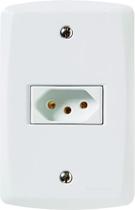 Conjunto 4X2 - 1 tomada 2P+T 10A 250V~ Tramontina 57145210 Conjunto 4X2 - 1 tomada 2P+T 10A 250V~ Tramontina 57145210