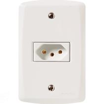 Conjunto 4X2 - 1 tomada 2P+T 10A 250V~ Conjunto 4X2 - 1 tomada 2P+T 10A 250V~