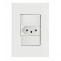 Conjunto 4x2 1 Tomada 2p+t 20 A 250 V Tramontina Giz Branco Conjunto 4x2 1 Tomada 2p+t 20 A 250 V Tramontina Giz Branco