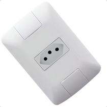 Conjunto 4x2 1 Tomada 2p+t 20a Branco Aria - Tramontina Conjunto 4x2 1 Tomada 2p+t 20a Branco Aria - Tramontina