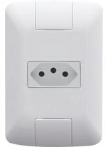 Conjunto 4x2 1 Tomada 2p+t Tramontina Aria 10a 250v Cor Branco