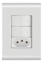 Conjunto 4x2 2 Inter. Paralelo + 1 Tomada 10a Liz Tramontina