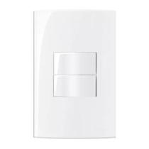 Conjunto 4x2 2 Interruptor Simples 10A 250V Branco SLEEK