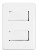 Conjunto 4x2 2 Interruptor Simples 10a 7382 - Nova Aros Perl
