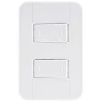 Conjunto 4X2 2 Interruptores Paralelos 10A/250V Branco