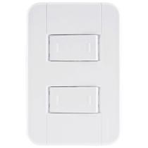 Conjunto 4X2 2 Interruptores Paralelos 10A/250V Branco