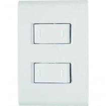Conjunto 4x2 2 Interruptores Paralelos Tramontina Liz 10 A 250 V Branco Conjunto 4x2 2 Interruptores Paralelos Tramontina Liz 10 A 250 V Branco