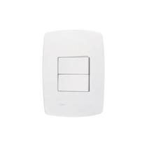 Conjunto 4x2 2 Interruptores Simples 10a Perola Branca