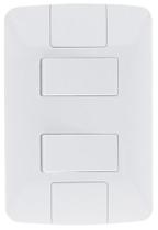 Conjunto 4x2 2 Interruptores Simples Aria Branco 57241040