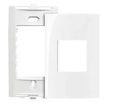 Conjunto 4X2 2 Postos Horizontal Br C/ Suporte Kit C/ 10 Conjunto 4X2 2 Postos Horizontal Br C/ Suporte Kit C/ 10