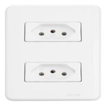 Conjunto 4x2 2 Tomadas 20a 7315/11 - Nova Aros Perlex