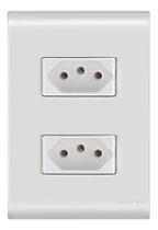 Conjunto 4x2 2 Tomadas 2p+t 10a 250v Liz Tramontina - Branco