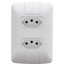 Conjunto 4x2 2 Tomadas 2P+T 10A Br ARIA 57241065 TRAMONTINA Conjunto 4x2 2 Tomadas 2P+T 10A Br ARIA 57241065 TRAMONTINA