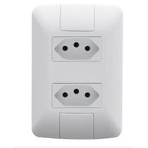 Conjunto 4x2 2 Tomadas 2P+T20A 250 V Branco ARIA TRAMONTINA