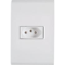 Conjunto 4x2 2p+t Liz 10a 250v Branco - Tramontina Conjunto 4x2 2p+t Liz 10a 250v Branco - Tramontina