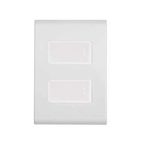 Conjunto 4x2 2x Interruptor Simples Branco Liz Tramontina