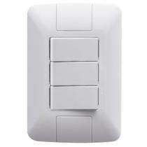 Conjunto 4x2 3 Interruptor Paralelo 6A BR ARIA TRAMONTINA