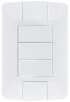 Conjunto 4x2 3 Interruptores Simples Aria Branco 57241070