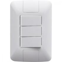 Conjunto 4x2 3 Interruptores Simples Tramontina Aria 6 A Conjunto 4x2 3 Interruptores Simples Tramontina Aria 6 A