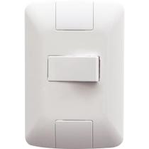 Conjunto 4x2 c/ 1 Interruptor Simples Horizontal Aria 6A 250V Tramontina Conjunto 4x2 c/ 1 Interruptor Simples Horizontal Aria 6A 250V Tramontina