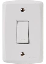 Conjunto 4x2 C/ 1 Interruptor Simples -tramontina Lux/branco