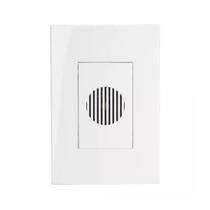 Conjunto 4x2 Campainha Eletrônica 2 Tons Bivolt Branco SLEEK