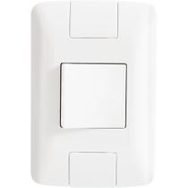 Conjunto 4x2 com 1 Interruptor Bipolar Simples Tramontina Aria 25 A 250 V Branco