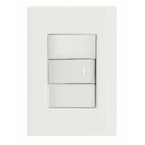 Conjunto 4x2 com 1 Interruptor Paralelo 10 A 250 V Tramontina Giz Branco Conjunto 4x2 com 1 Interruptor Paralelo 10 A 250 V Tramontina Giz Branco