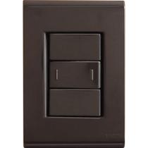 Conjunto 4x2 Com 1 Interruptor Paralelo 10 A 250 V Tramontina Liz Grafite Tramontina