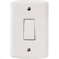 Conjunto 4x2 Com 1 Interruptor Paralelo 10 A 250 V Tramontina Lux2 Branco Tramontina