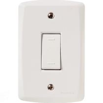 Conjunto 4x2 com 1 Interruptor Paralelo 10 A 250 V Tramontina Lux2 Branco