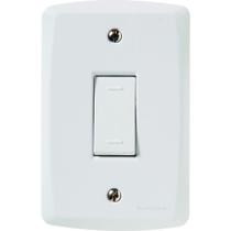 Conjunto 4x2 com 1 Interruptor Paralelo 10 A 250 V Tramontina Lux2 Branco Conjunto 4x2 com 1 Interruptor Paralelo 10 A 250 V Tramontina Lux2 Branco