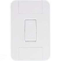 Conjunto 4x2 Com 1 Interruptor Paralelo 10 A 250 V Tramontina Tablet Branco Tramontina