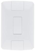 Conjunto 4x2 com 1 Interruptor Paralelo Tramontina Aria 6 A 250 V Branco